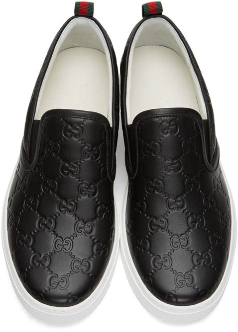 gucci slip on|gucci embossed slip on shoes.